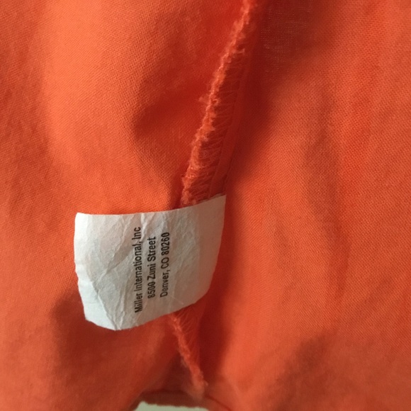 ROCKIES ORANGE WESTERN EMBROIDERED & BLING ORANGE SNAP BUTTON DOWN SHIRT/ SZ S - Picture 9 of 12